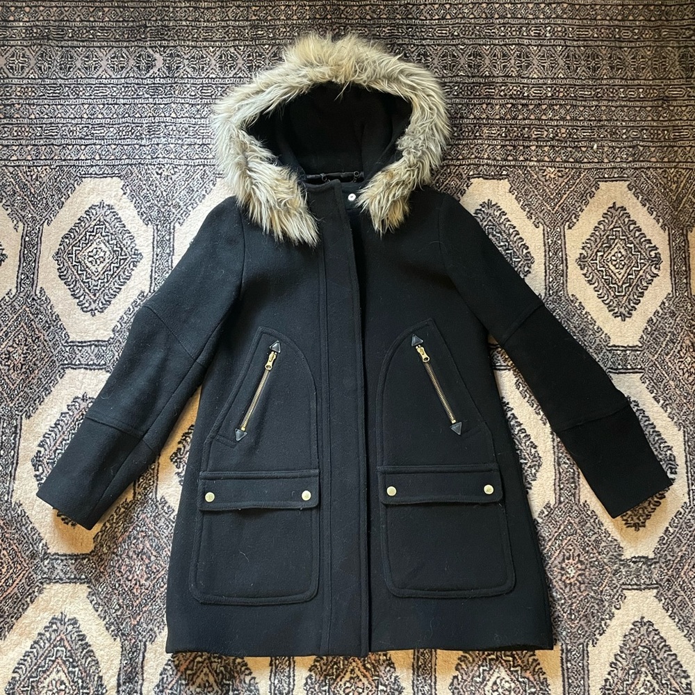 J.Crew Stadium Wool Chateau Coat